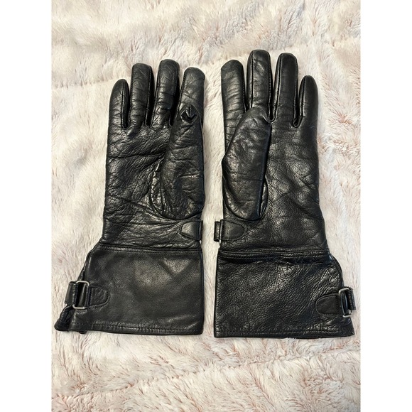 Leather Biker gloves XS adjustable around wrist to protect from wind - Picture 2 of 6